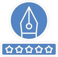 Design Rating Icon Vetor Style vector