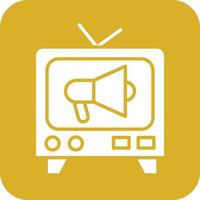 televisión comercial icono vetor estilo vector