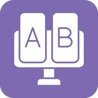 AB Testing Icon Vetor Style vector