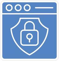 Web Protection Icon Vetor Style vector