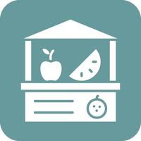 Fruit Cart Vector Icon Design