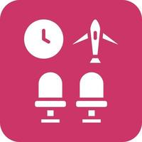 Airport Waiting Room Icon Vetor Style vector