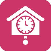 Cuckoo Clock Vector Icon Design