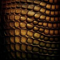 close up of the skin of a snakes skin. . photo
