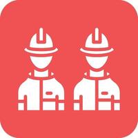 Firefighter Team Vector Icon Design