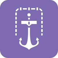 Ship Anchor Vector Icon Design