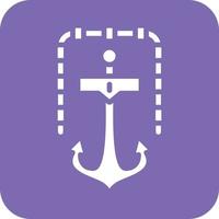 Ship Anchor Vector Icon Design