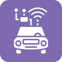 inteligente coche icono vetor estilo vector