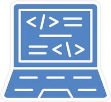 Coding Vector Icon Design