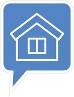 House Chat Icon Vetor Style vector