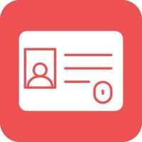Identification Card Vector Icon Design