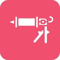 Caulking Gun Vector Icon Design