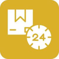 24 Hours Delivery Icon Vetor Style vector
