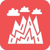 Rocky Mountains Icon Vetor Style vector