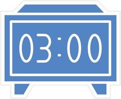 Digital Clock Vector Icon Design