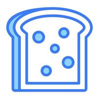 Bread toast vector design in trendy style, easy to use icon