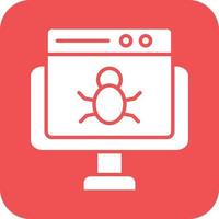 Website Bug Vector Icon Design