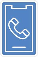 Mobile Call Vector Icon Design