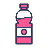 cheque fuera un increíble icono de agua botella en editable estilo vector