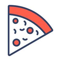 An icon of pizza slice is up for premium use, editable style vector