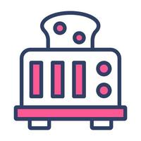 Modern vector design of toaster, toasting machine icon