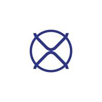 x logo design easy catchy x design unknown icon a2 vector