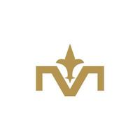 m logo design easy catchy m symbol a1 vector