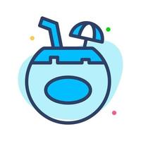 A well design of coconuts water vector icon