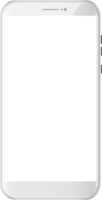 modernes weißes Touchscreen-Handy-Tablet-Smartphone isoliert png