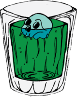 poison in glass illustration png