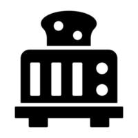 Modern vector design of toaster, toasting machine icon