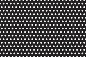 abstrac wavy simple white polka dot pattern on black background. vector