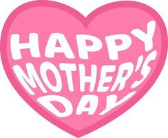 heart with happy mothers day text to make your Mothers Day designs lovely vector