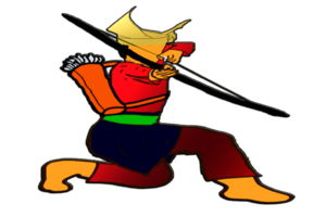 Malay Nusantara archery warrior png
