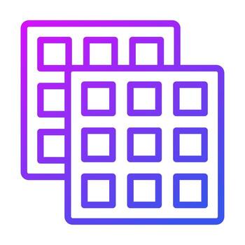 Waffle vector design in modern style, easy to use