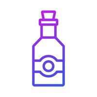 moderno y de moda estilo vector de vino botellas, editable icono