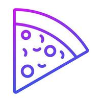 An icon of pizza slice is up for premium use, editable style vector