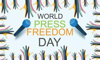 world press freedom day. Template for background, banner, card, poster. vector