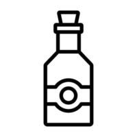 moderno y de moda estilo vector de vino botellas, editable icono