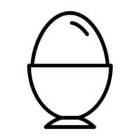 An amazing icon of boiled egg, premium vector design