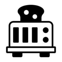 Modern vector design of toaster, toasting machine icon