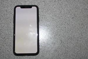 blank cellphone photo from above