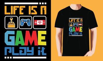 life is a game play it vector