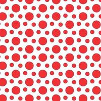 Red and yellow, polka dot jersey pattern. Pois, polka dots memphis style. Flat vector seamless dotted pattern. Vintage, abstract geometric wallpaper or banner. Christmas. Point, round signs.