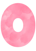 rosa vattenfärg tecknad serie engelsk alfabet, brev o för barn och utbildning png
