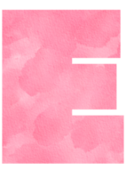 rosa vattenfärg tecknad serie engelsk alfabet, brev e för barn och utbildning png