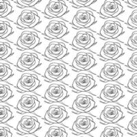seamless pattern of roses vector