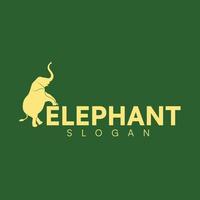 elefante logo vector diseño modelo