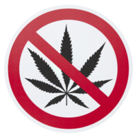 não maconha placa png