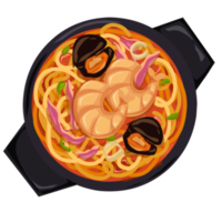 Korean food illustration png